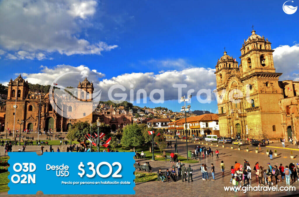 Paquete turístico básico a Cusco con visitas a la ciudad imperial y Machu Picchu.