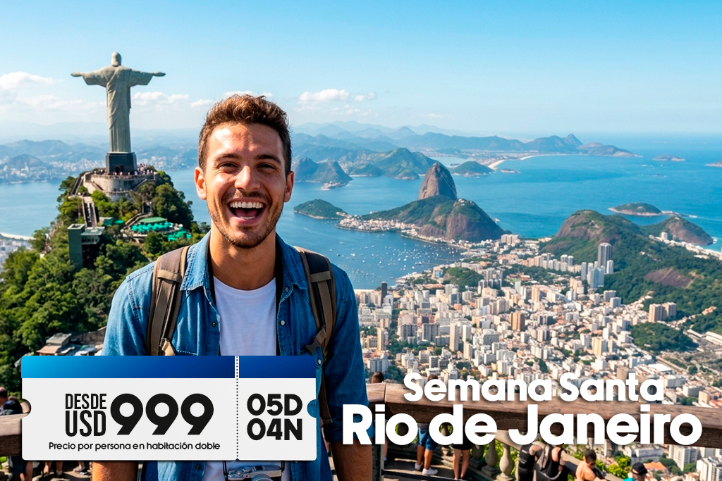 Paquete de vacaciones para Semana Santa en Río de Janeiro.