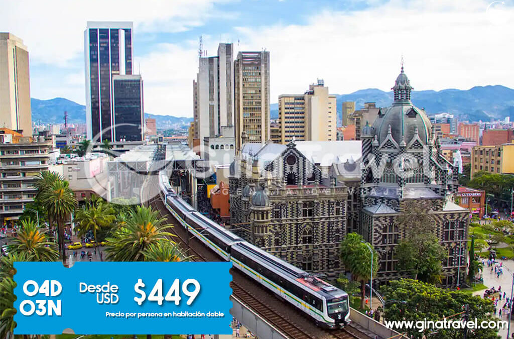 Paquetes internacionales a Medellín con tours, alojamiento y experiencias únicas.