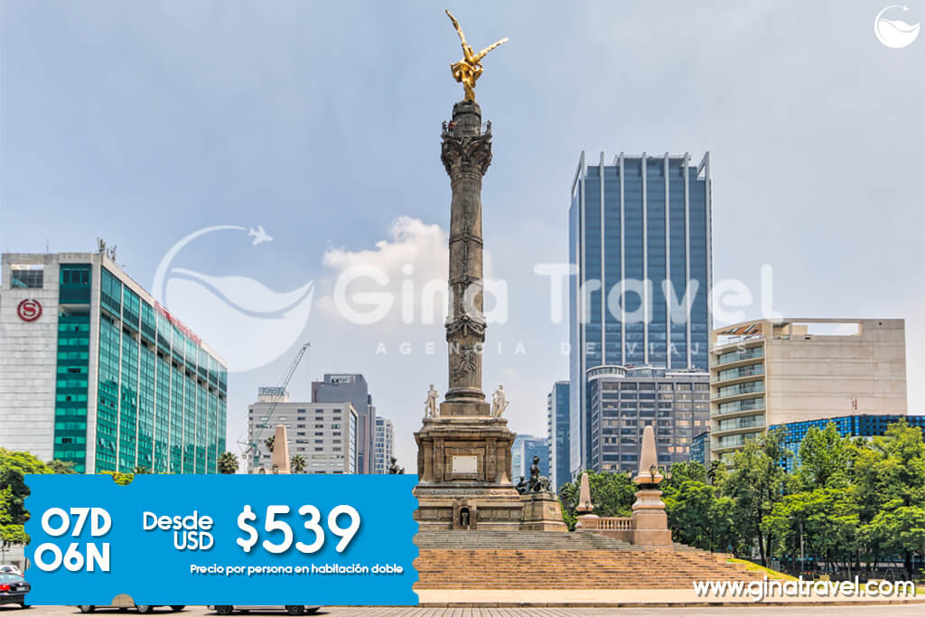 Paquetes turísticos a México Maravilloso con visitas a sus principales atractivos culturales y naturales.