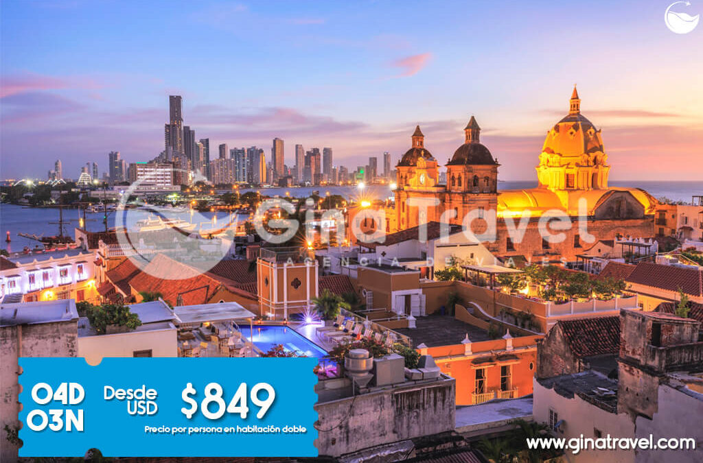 Oferta de paquetes turísticos para viajar a Cartagena.