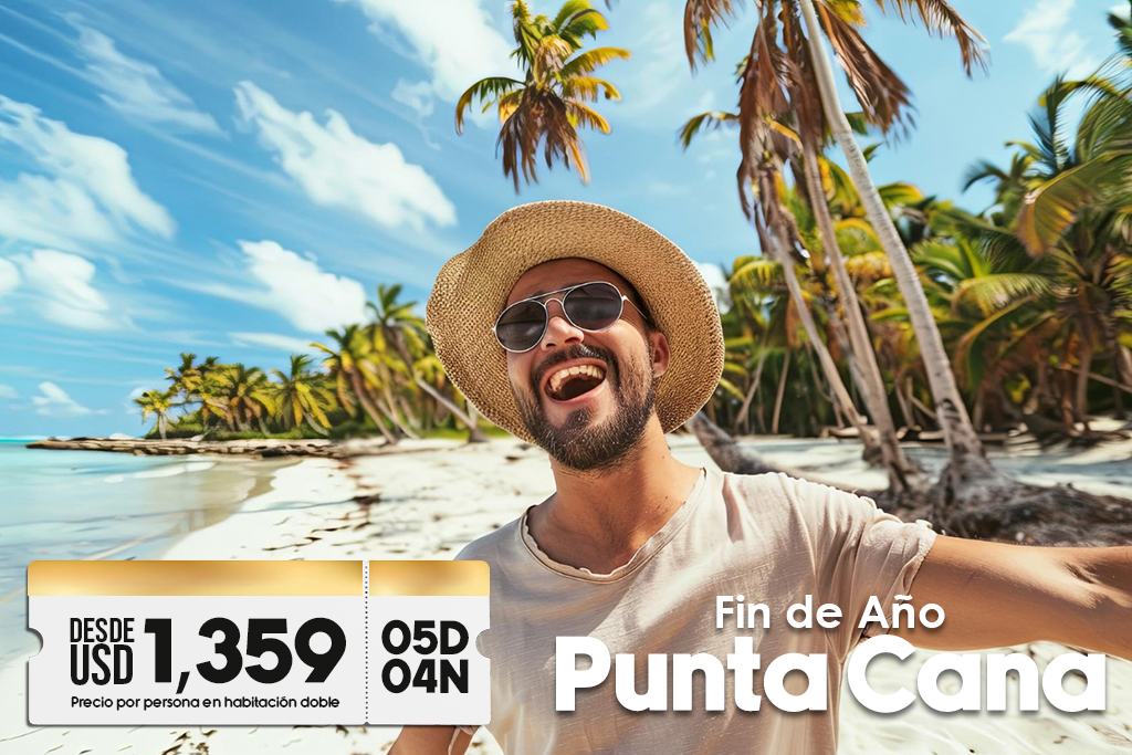 Paquetes de Año Nuevo a Punta Cana con todo incluido, playa, hotel y celebración especial