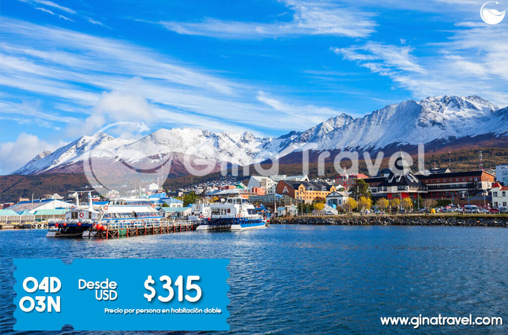Paquetes turísticos a Ushuaia 2025 con excursiones y alojamiento incluido