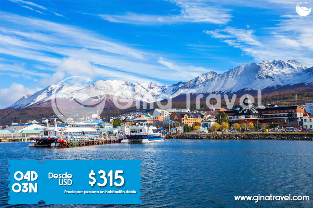 Paquetes turísticos a Ushuaia 2025 con excursiones y alojamiento incluido