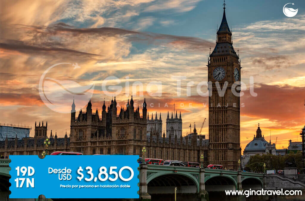 Paquetes a Europa Fantástica con recorrido por Madrid, París, Zúrich, Venecia, Roma, Florencia, Costa Azul y Barcelona.