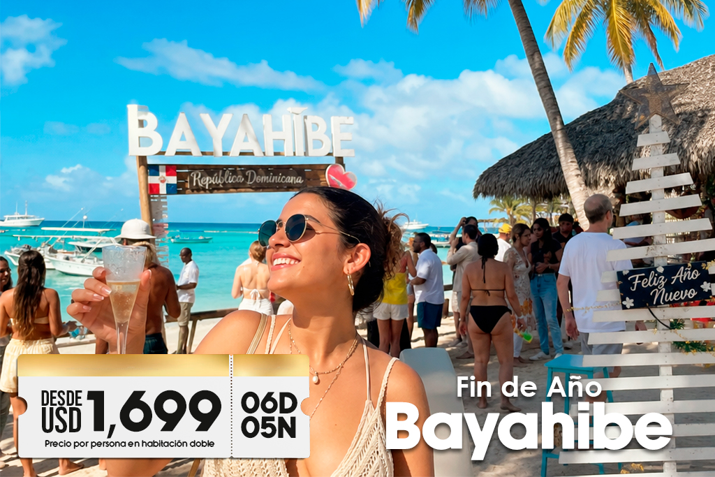 Paquetes de viaje a Bayahibe en fin de año con todo incluido, playas del Caribe y vacaciones especiales desde Perú
