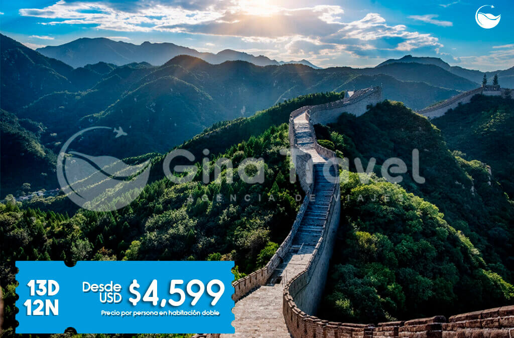 Paquete turístico a la China Milenaria con visitas a templos, murallas y palacios históricos