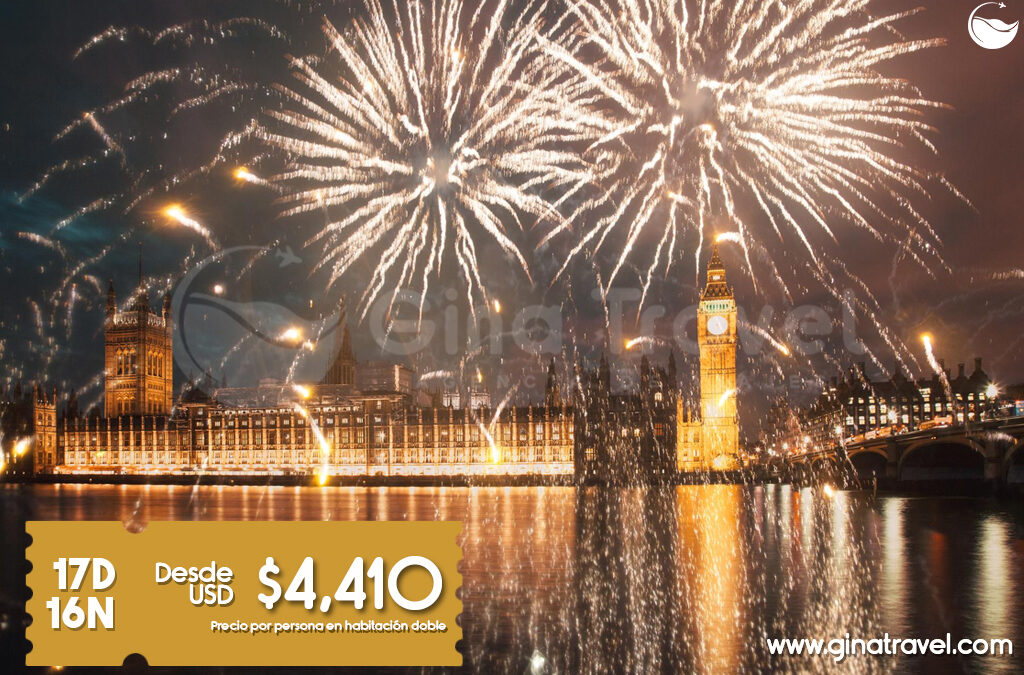 Viaje especial por Europa para celebrar el Año Nuevo.