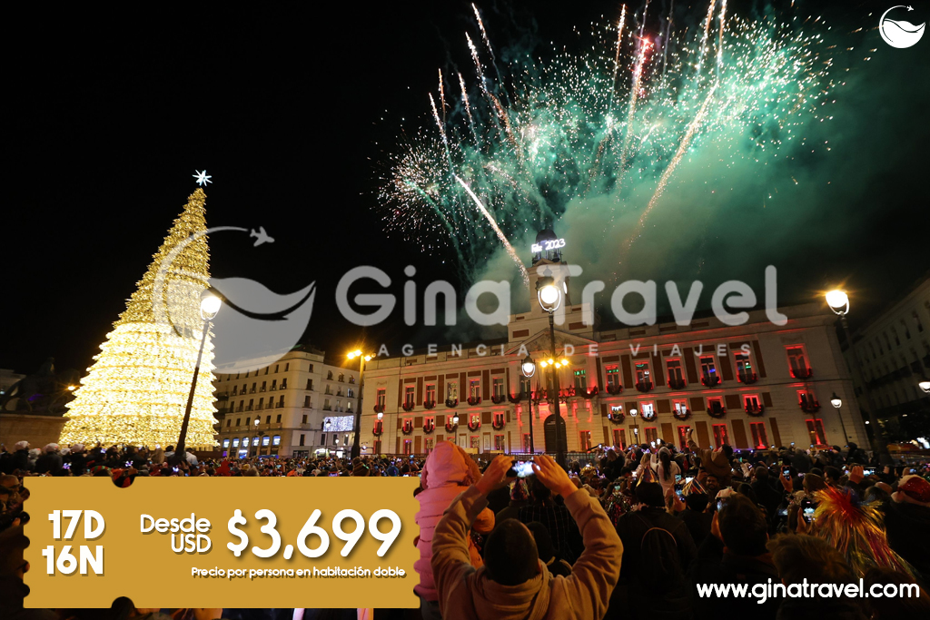 Paquete de viaje de fin de año a Europa Soñada con visitas a ciudades icónicas y celebraciones navideñas.