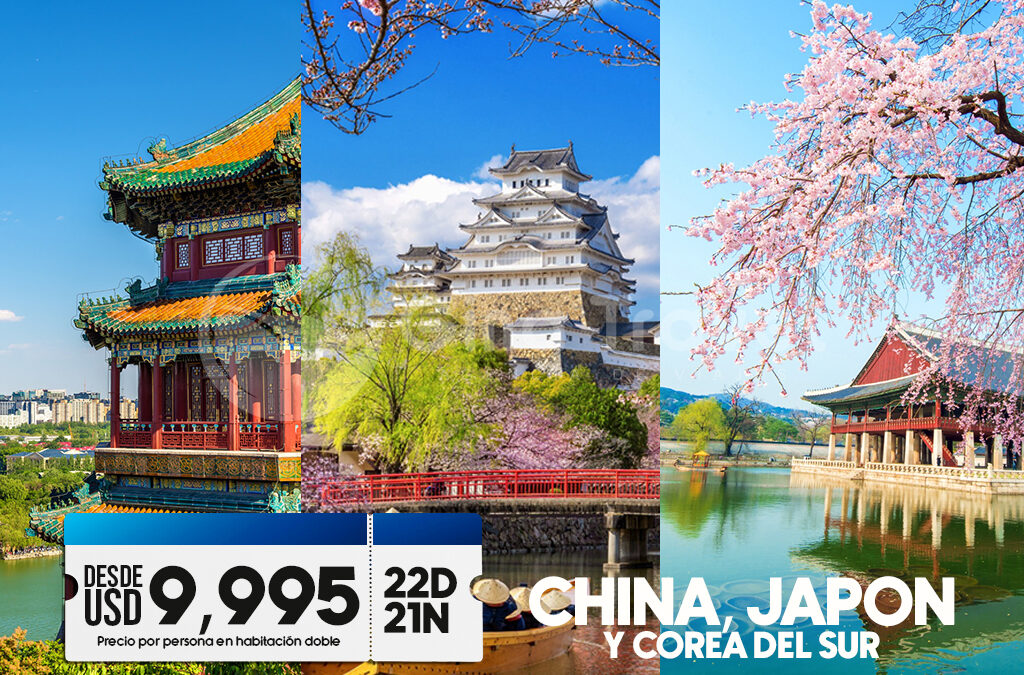 Paquetes a China, Japón y Corea del Sur