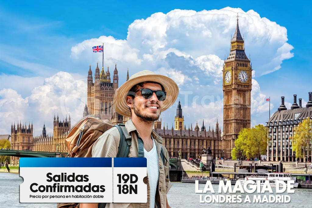 Paquetes a Europa Fantástica con recorrido por Madrid, París, Zúrich, Venecia, Roma, Florencia, Costa Azul y Barcelona.